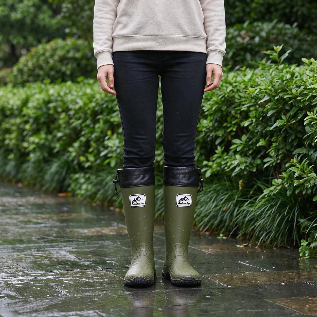 Nordspur | Tarvelo Hohe Regenstiefel Mit Kordelzug