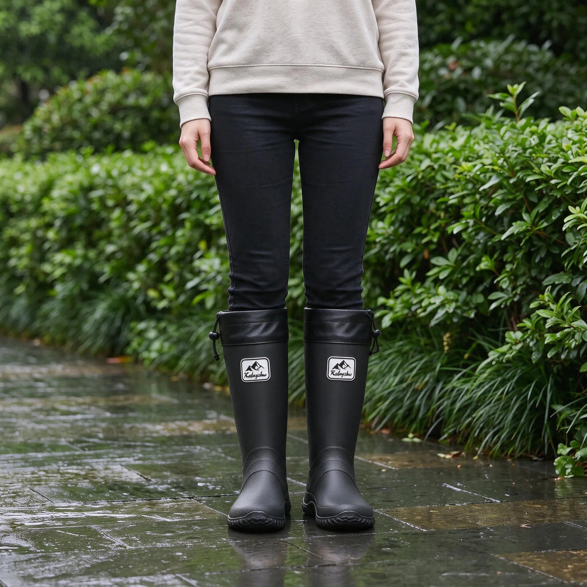 Nordspur | Tarvelo Hohe Regenstiefel Mit Kordelzug