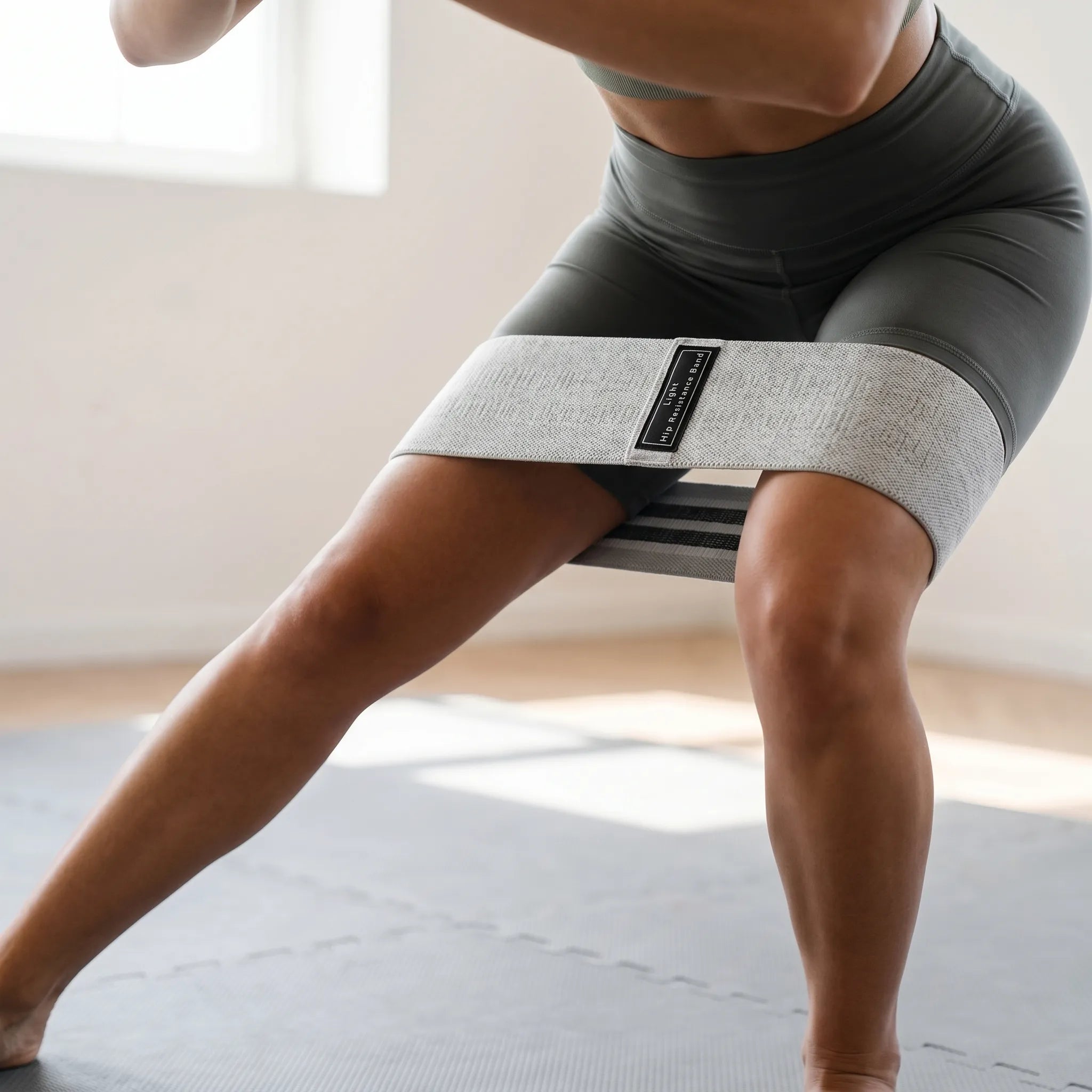 Widerstandsschleife Gewebe breit flach für Kniebeugen Fitness