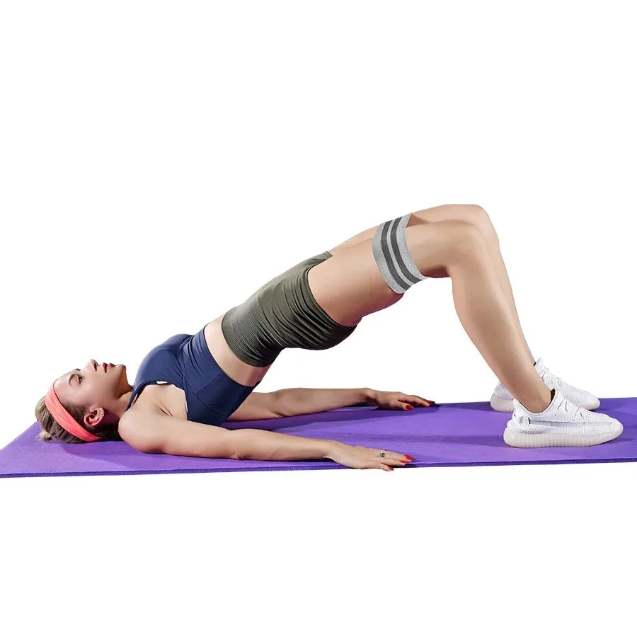 Widerstandsschleife Gewebe breit flach für Kniebeugen Fitness