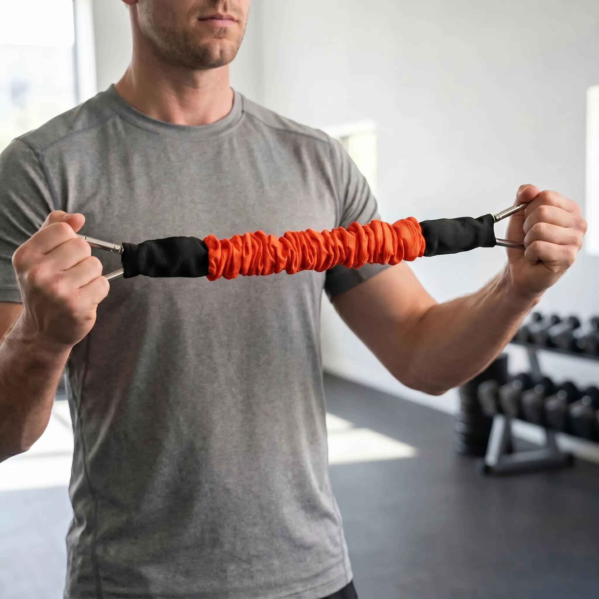 Widerstandsband mit Stoffbezug robuste Karabiner progressive Spannung