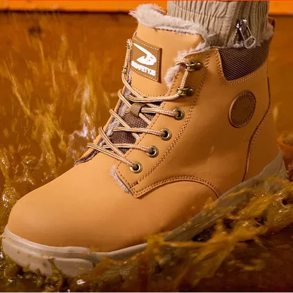 Sicherheitsstiefel knöchelhoch mit isolierter Innenseite und rutschfester Sohle
