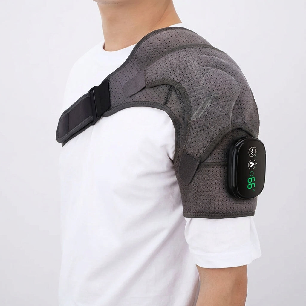 Beheizbare Schulterbandage mit Vibration zur Muskelentspannung