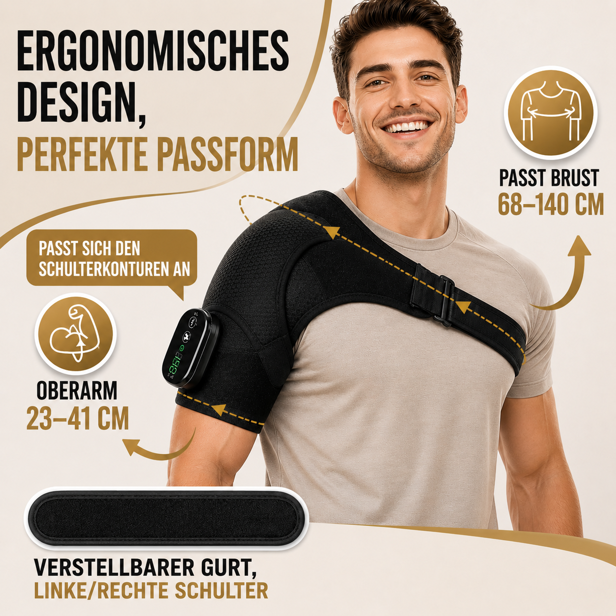Nordspur | ThermaShould Elektrische beheizbare Schulterbandage