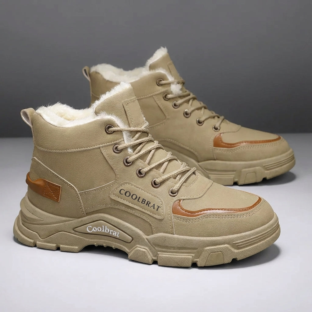 Herren Winterstiefel wadenhoch rutschfest Thermo-Polsterung
