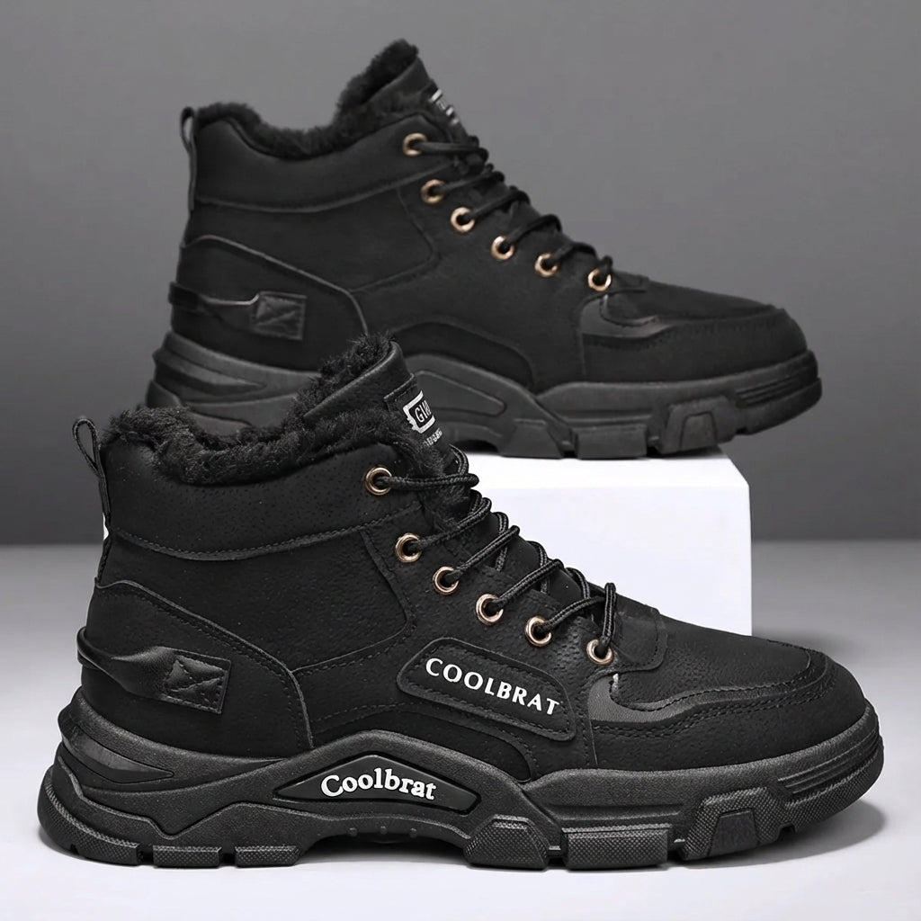 Herren Winterstiefel wadenhoch rutschfest Thermo-Polsterung