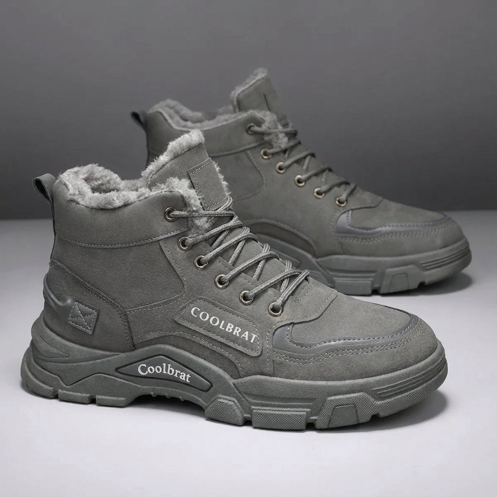 Herren Winterstiefel wadenhoch rutschfest Thermo-Polsterung