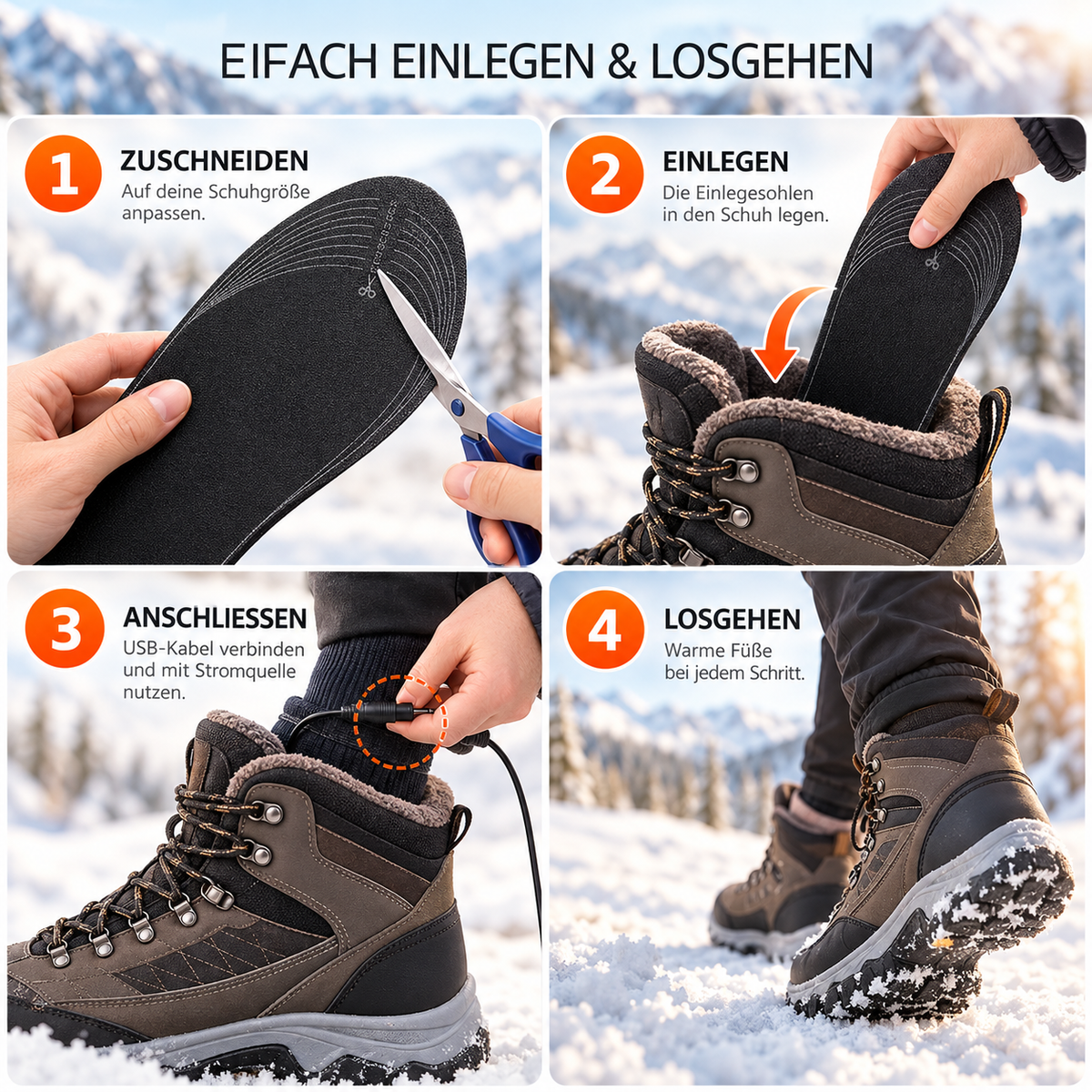 Nordspur | ThermiSole USB-Beheizte Schuheinlagen