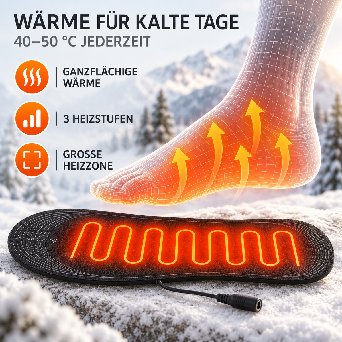 Nordspur | ThermiSole USB-Beheizte Schuheinlagen