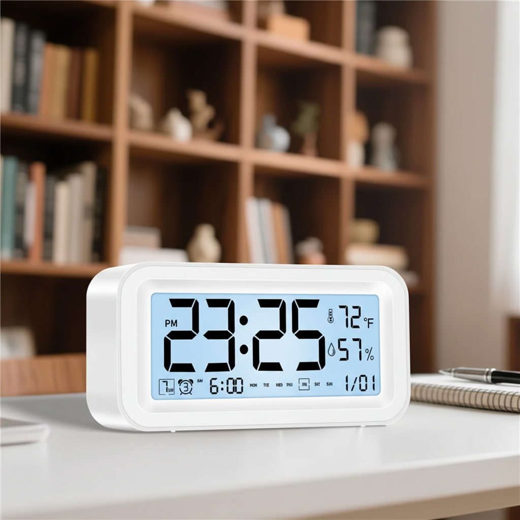 Digitale LED Wecker mit Temperatur- und Feuchtigkeitsanzeige