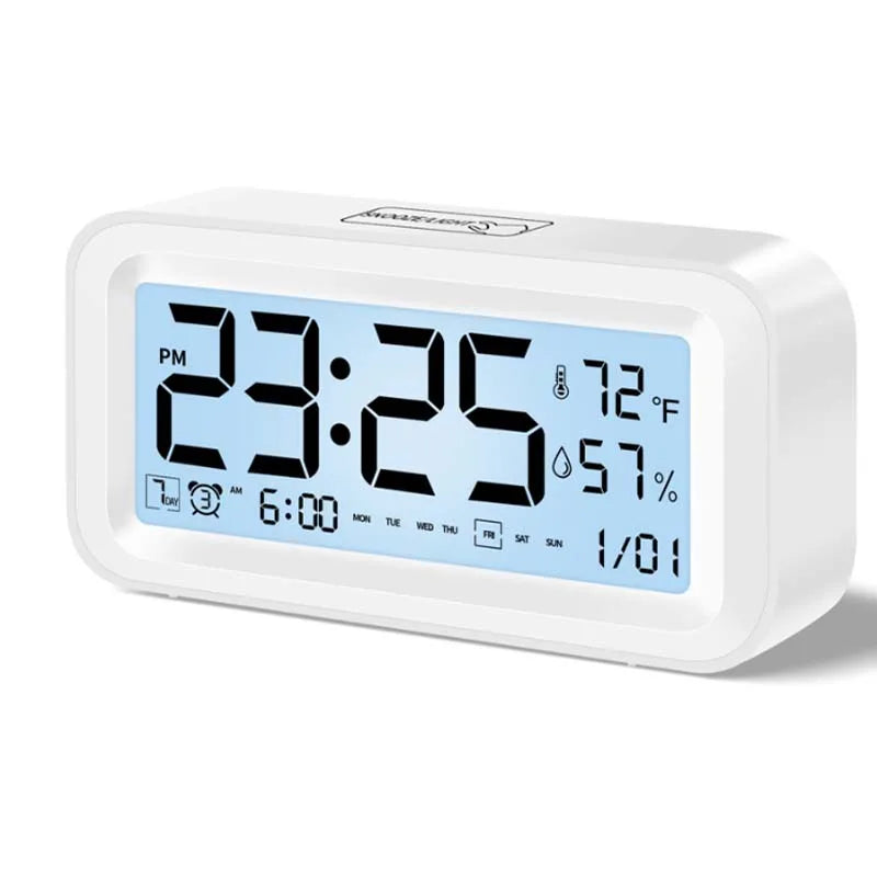 Digitale LED Wecker mit Temperatur- und Feuchtigkeitsanzeige