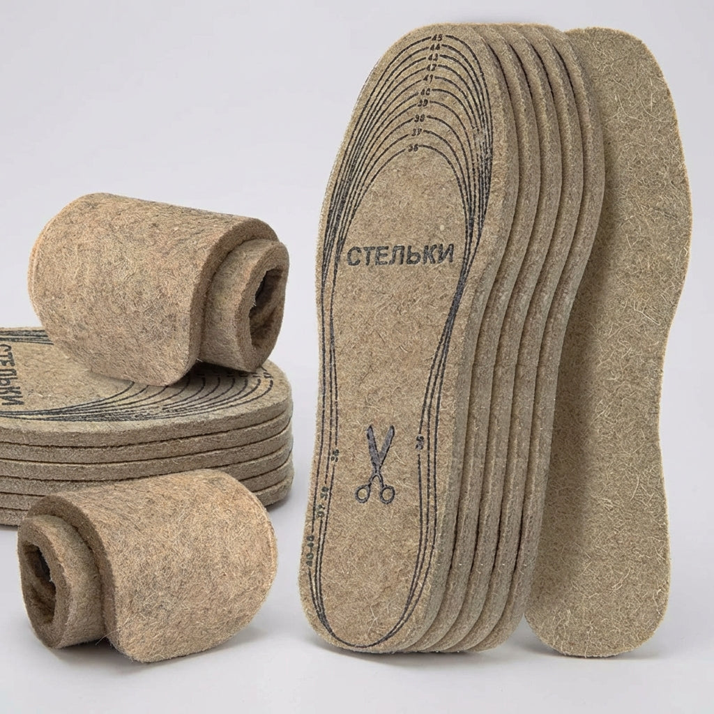 Thermofelt zuschneidbare Einlegesohlen warm gepolstert