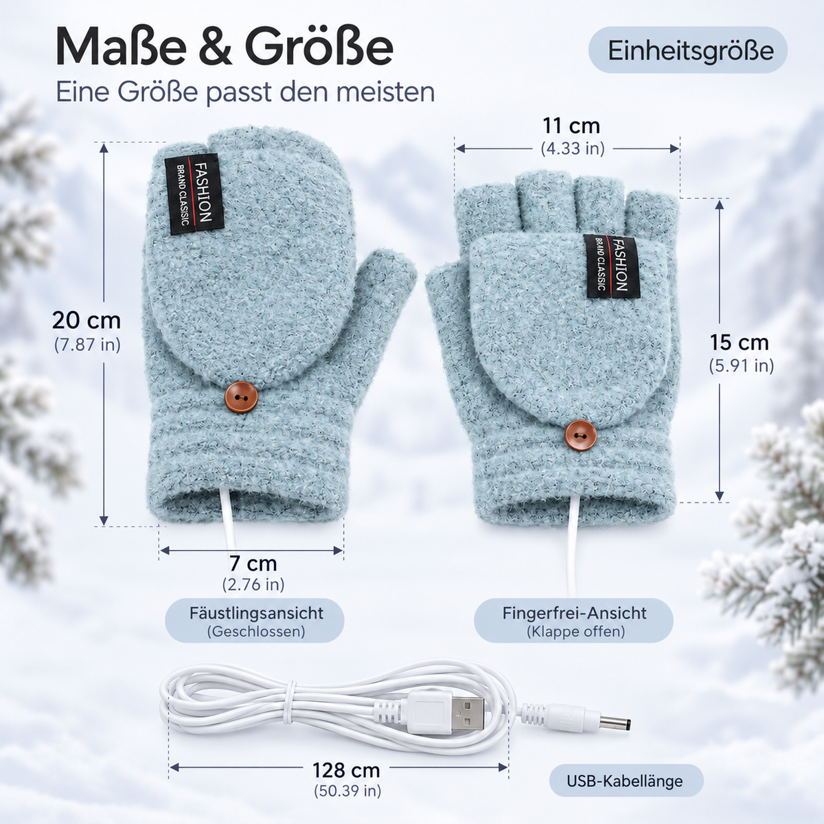 Nordspur | Thermowrap Umwandelbare USB-beheizte Handschuhe