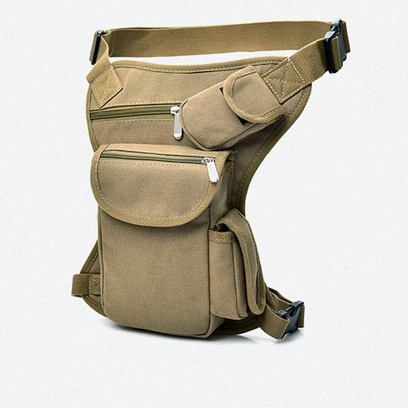 Oberschenkel-Gürteltasche robustes Webstoff mit verstellbaren Gurten