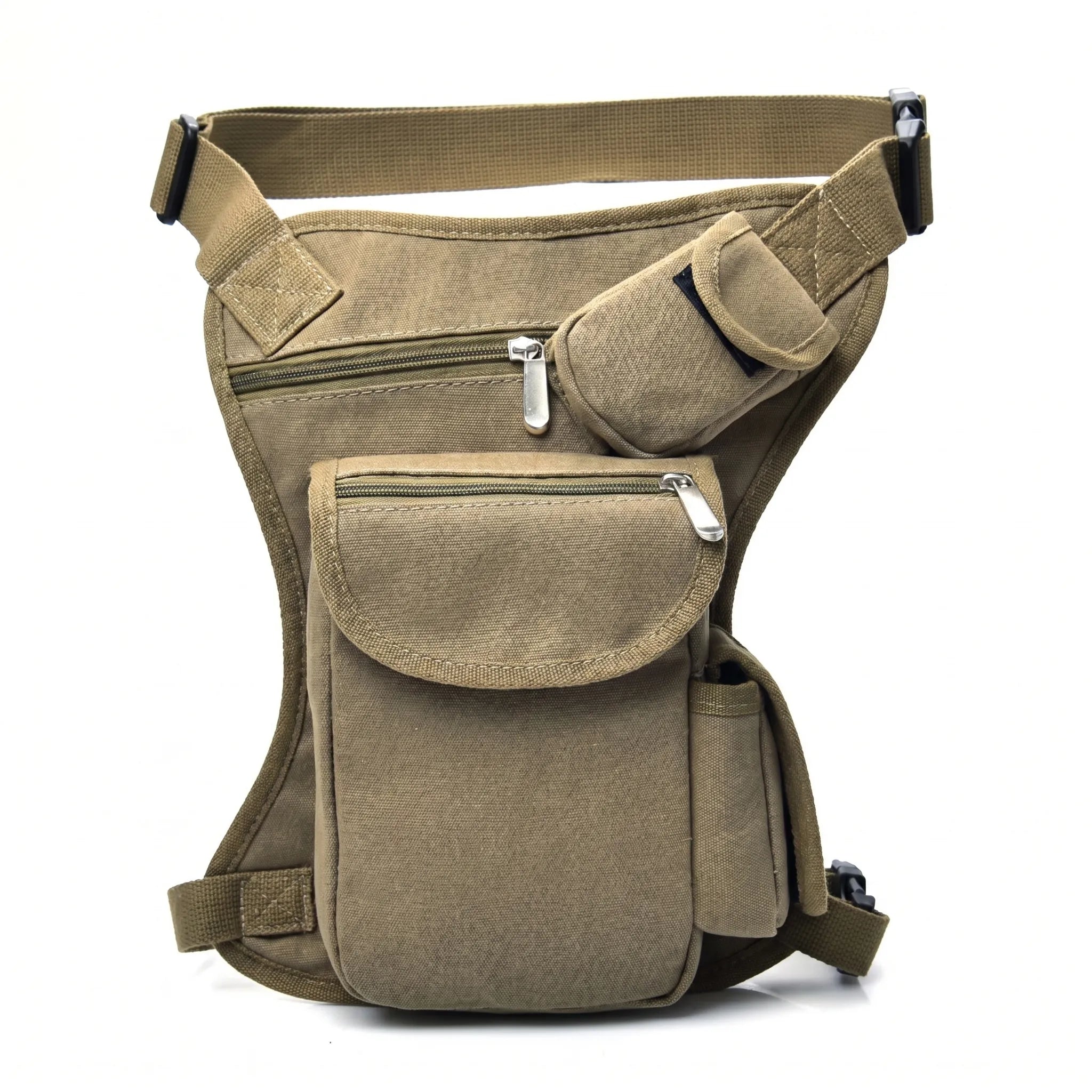 Oberschenkel-Gürteltasche robustes Webstoff mit verstellbaren Gurten