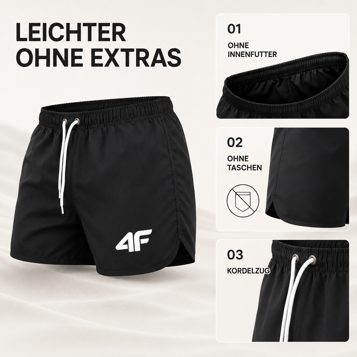 Nordspur | TideRunner Badehose Herren Strand | Schnelltrocknend
