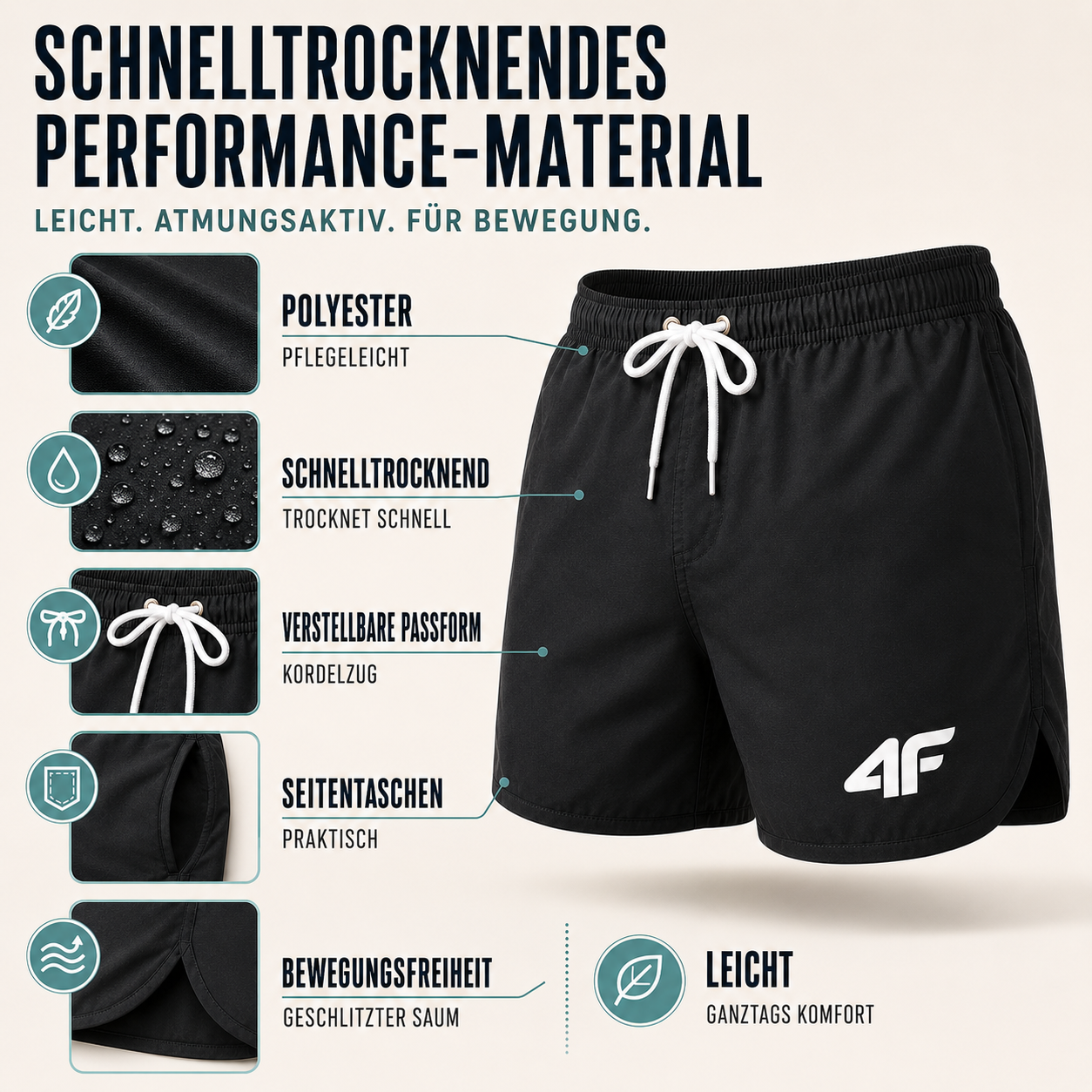 Nordspur | TideRunner Kurze Badehose