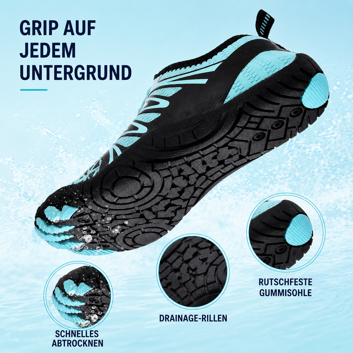 Nordspur | Tidestep Schnelltrocknender Barfuß-Wassersneaker