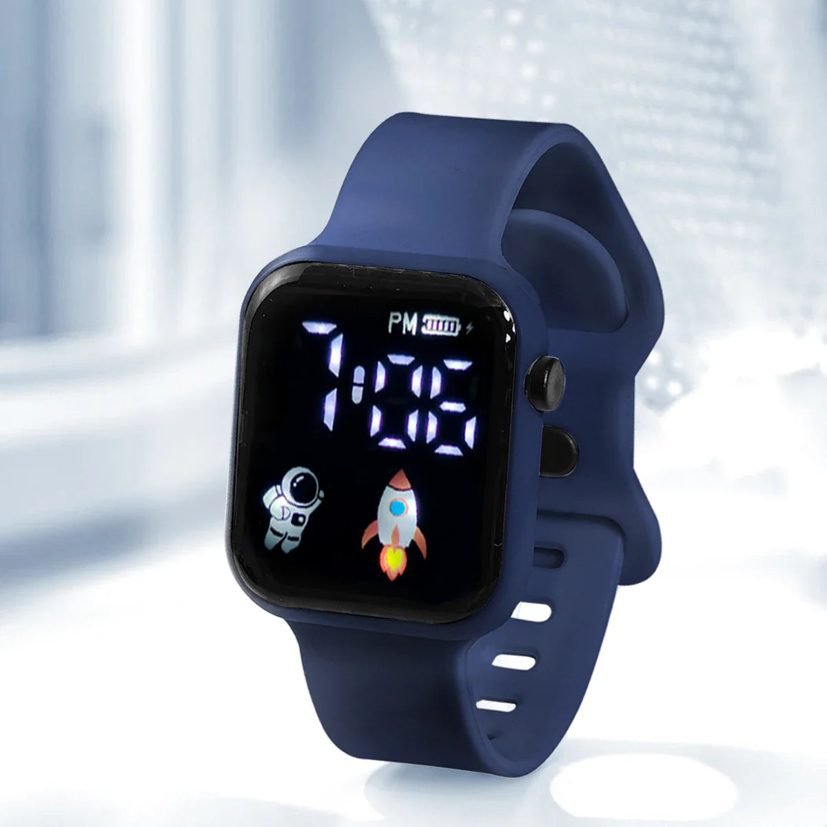 Kinder Smartwatch mit Touchscreen und Weltraum-Design