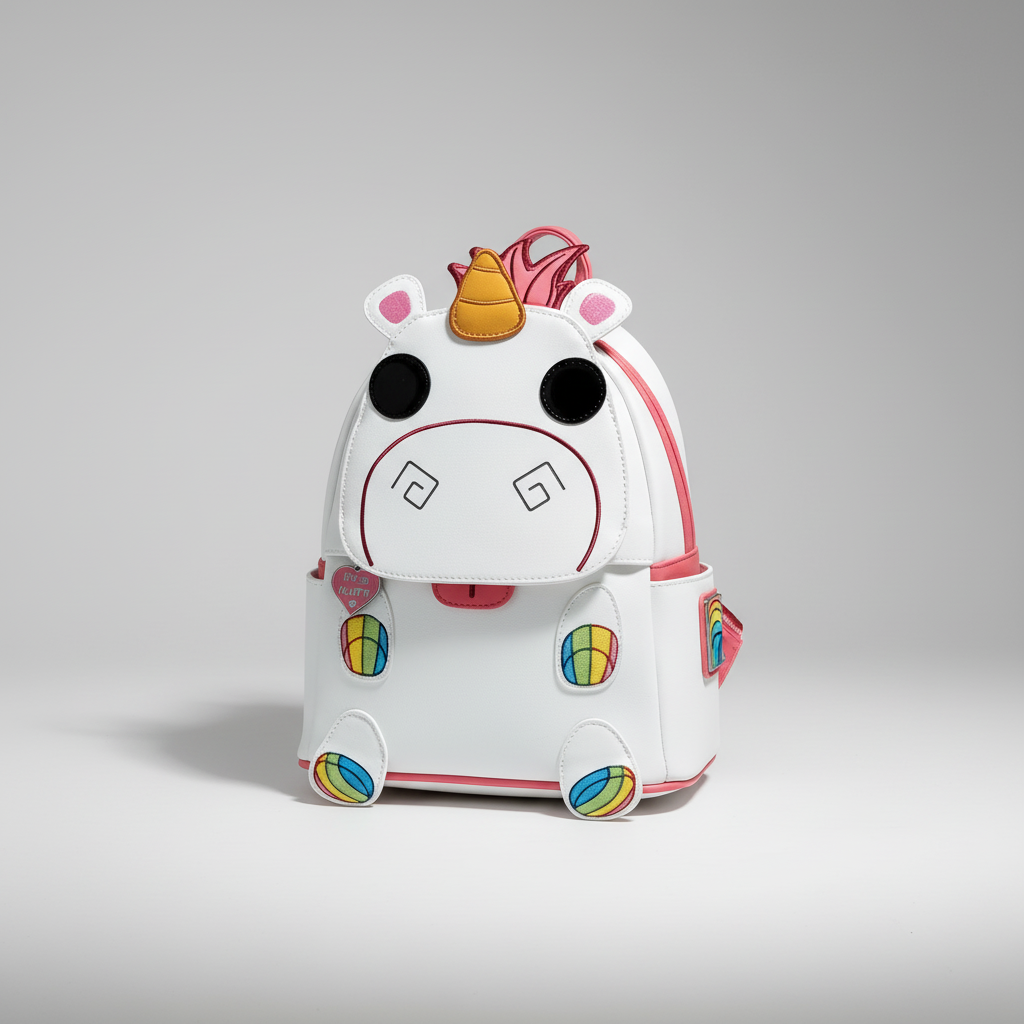 Mini-Charakterrucksack aus weichem PU mit verstellbaren Riemen