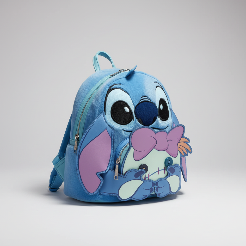 Mini-Charakterrucksack aus weichem PU mit verstellbaren Riemen