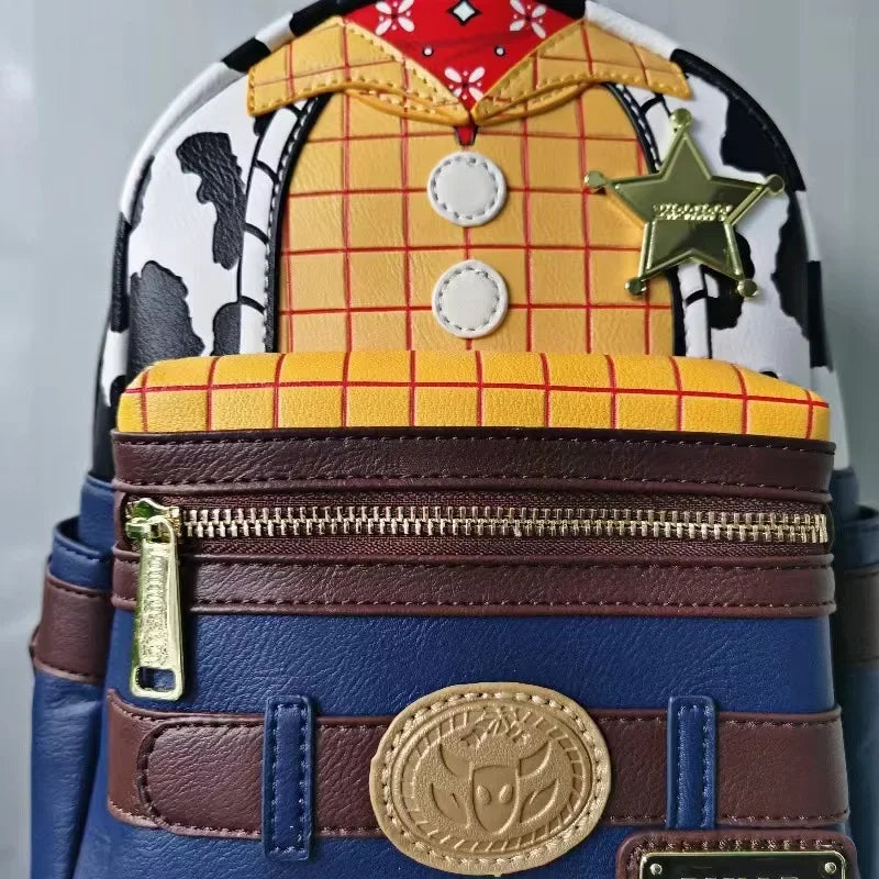 Mini-Charakterrucksack aus weichem PU mit verstellbaren Riemen