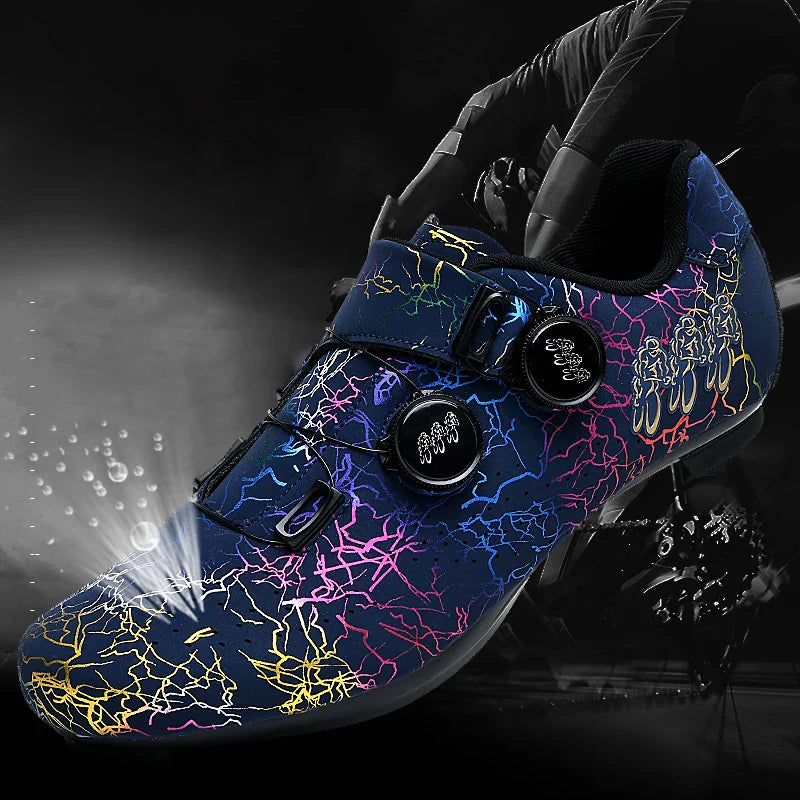 SPD-kompatible Mountainbike-Radschuhe mit Drehverschluss und Profillaufsohle