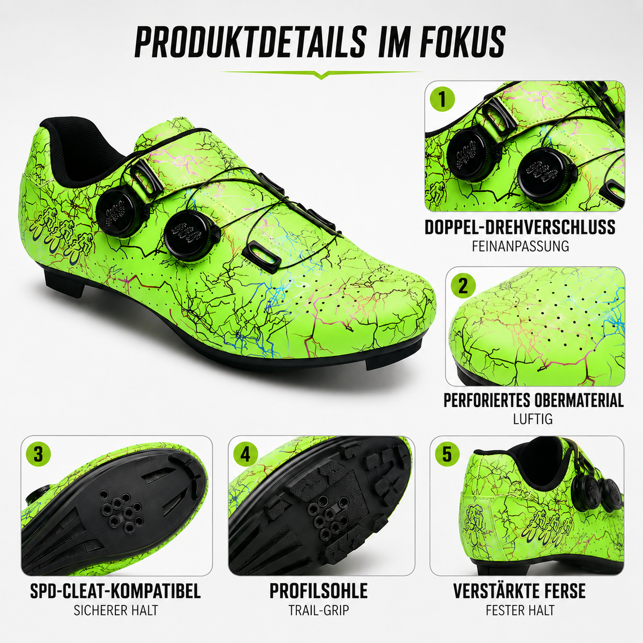 Nordspur | Tracknix SPD-kompatible Mountainbike-Radschuh