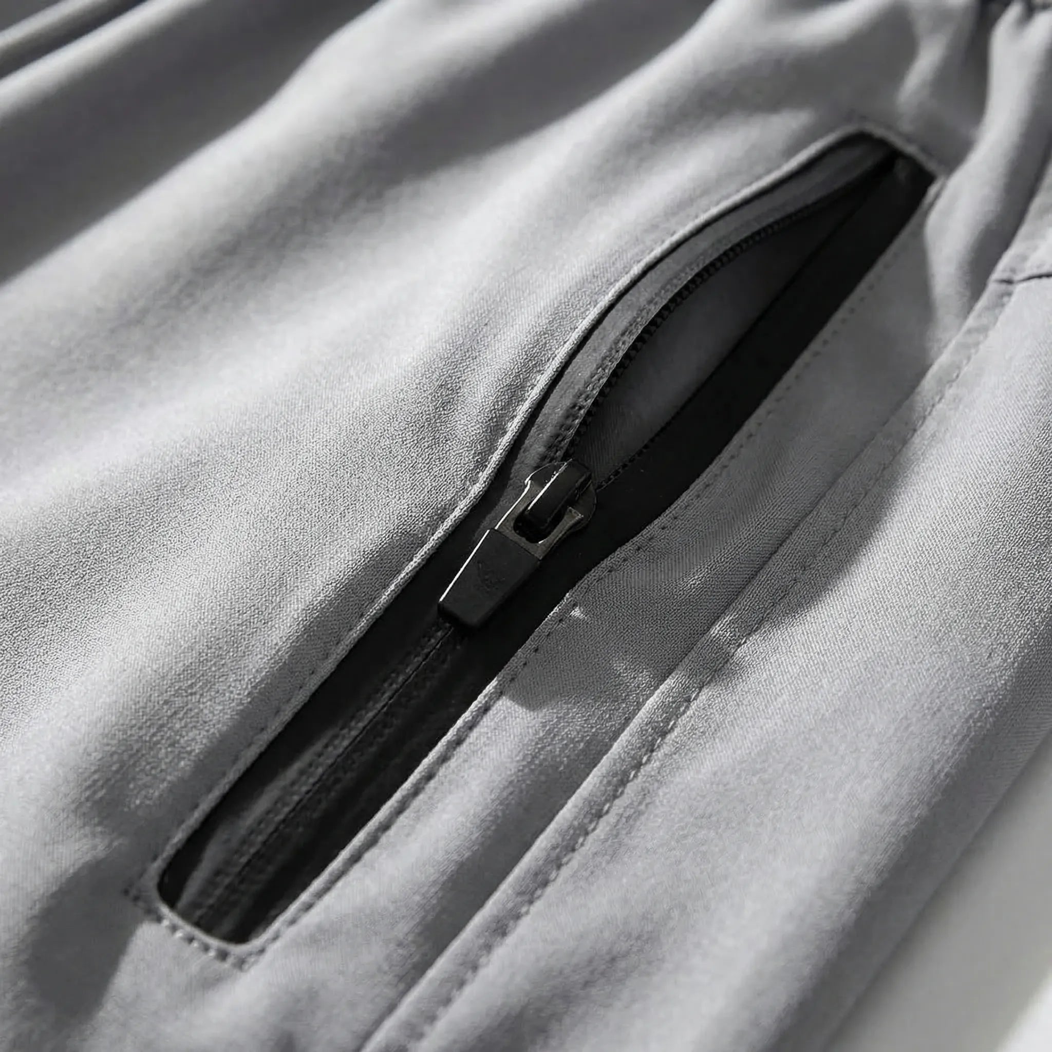 Herren Jogginghose Slim Fit für Training und Freizeit mit Reißverschlusstaschen
