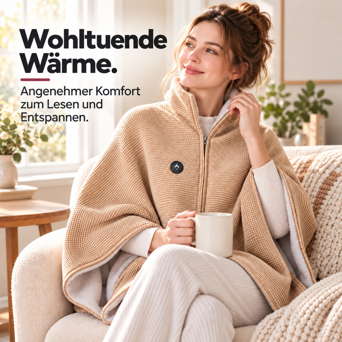 Nordspur | Tragbare Wärmebettdecke – Gemütliche freihändige Wärme