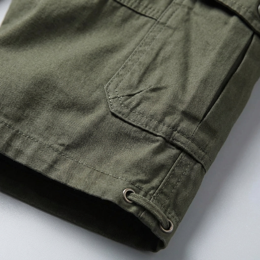 Cargo-Shorts knielang elastischer Bund mehrere Taschen