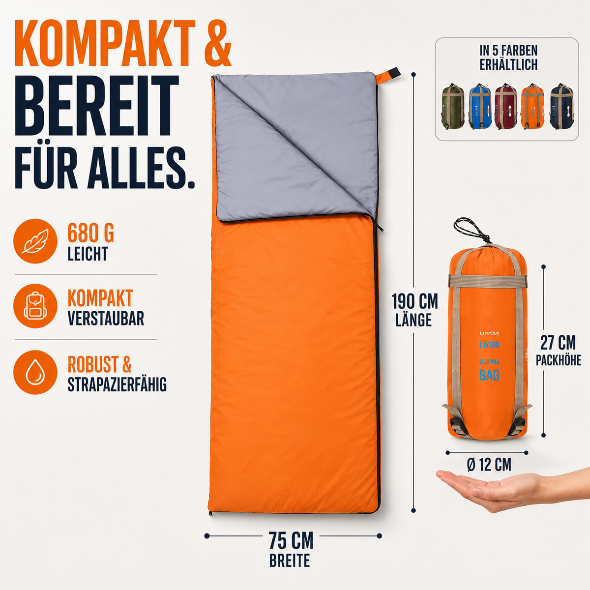 Nordspur | TrailNest Umschlag-Schlafsack