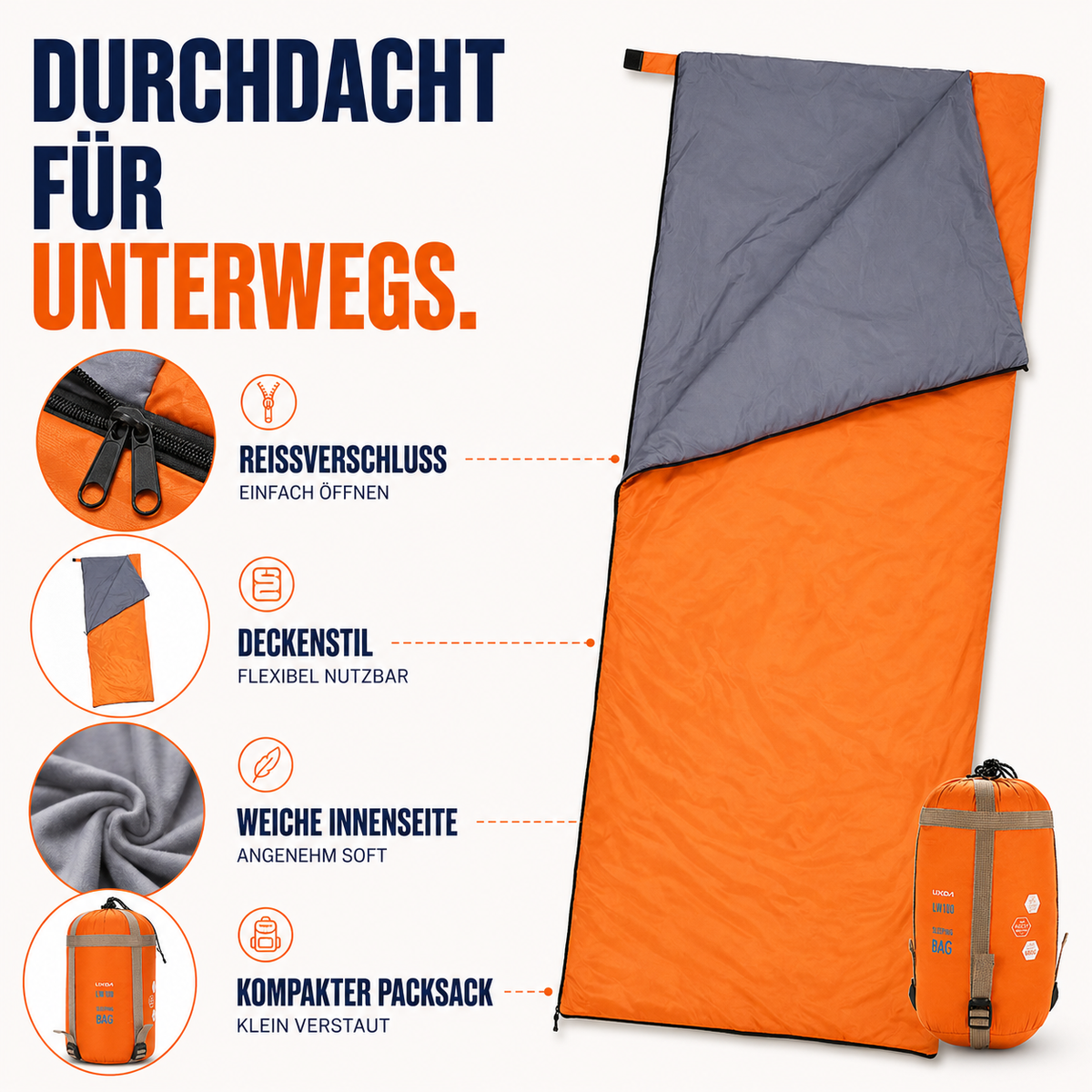 Nordspur | TrailNest Umschlag-Schlafsack