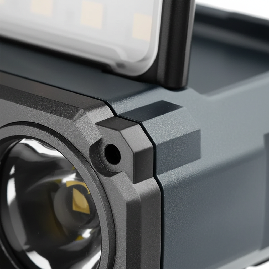 USB-Stirnlampe mit dualen LED-Strahlen, Bewegungssensor und Klippbefestigung