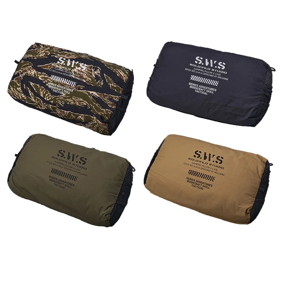 Ultraleichtes Reise-Nackenkissen mit Multi-Pocket-Organizer