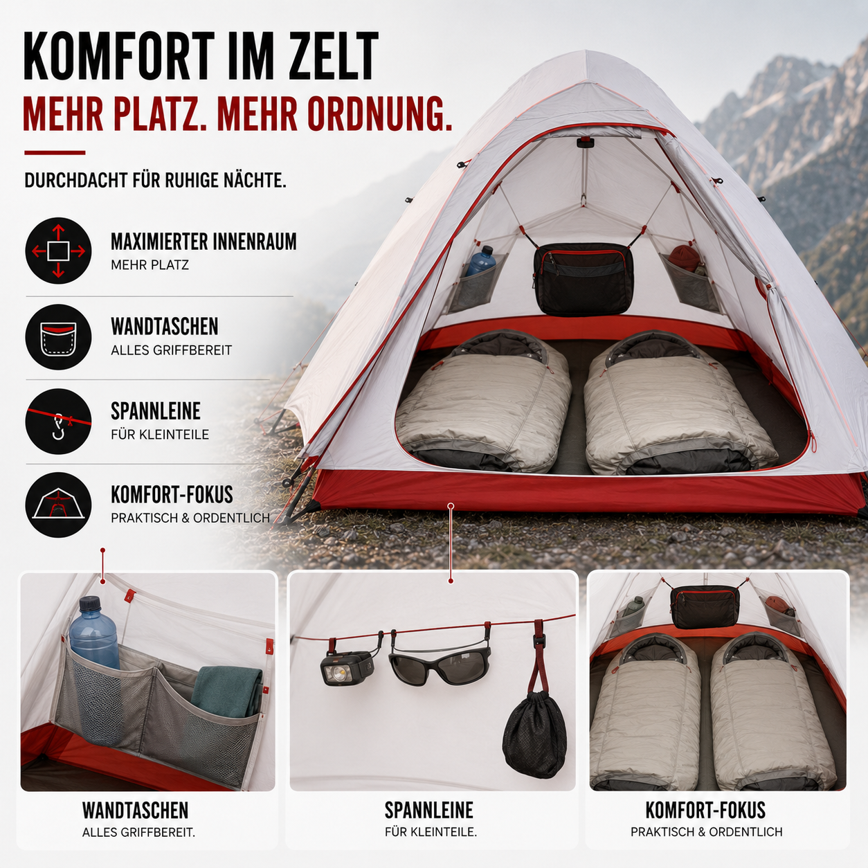 Nordspur | TrailSerein Ultraleichtes Zwei-Personen-Zelt