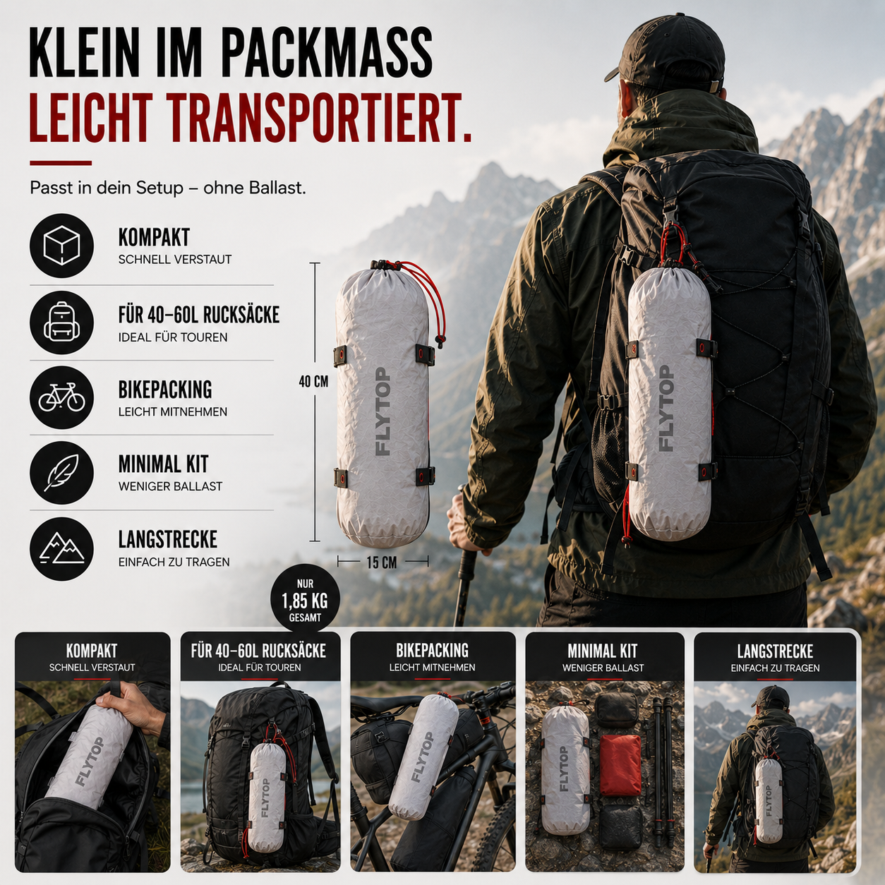 Nordspur | TrailSerein Ultraleichtes Zwei-Personen-Zelt