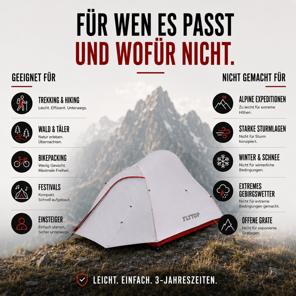 Nordspur | TrailSerein Ultraleichtes Zwei-Personen-Zelt