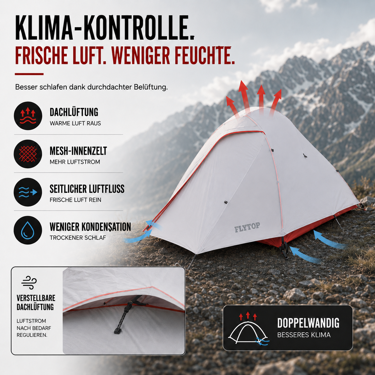 Nordspur | TrailSerein Ultraleichtes Zwei-Personen-Zelt