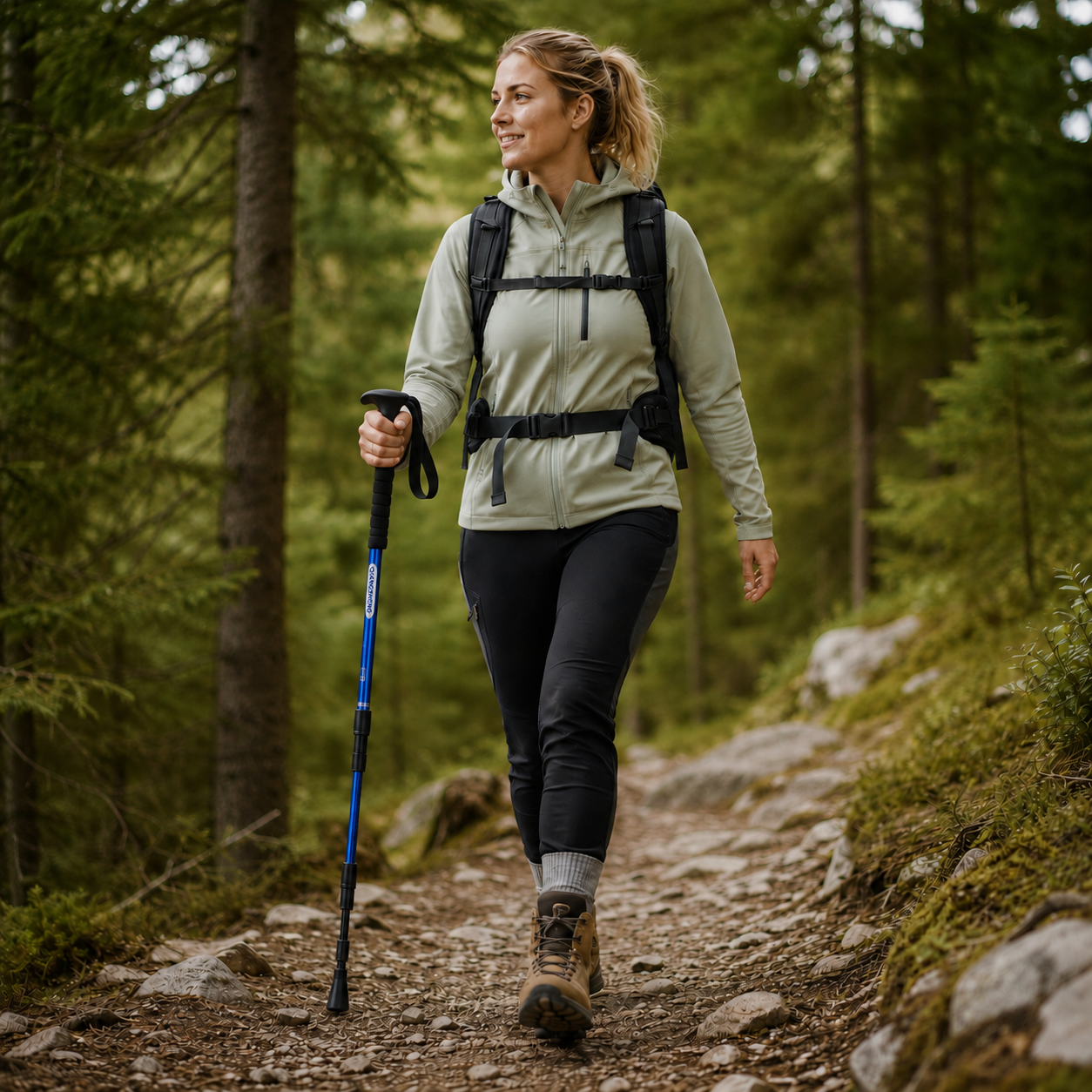 Nordspur | Trailara Faltbarer Teleskop-Trekkingstab