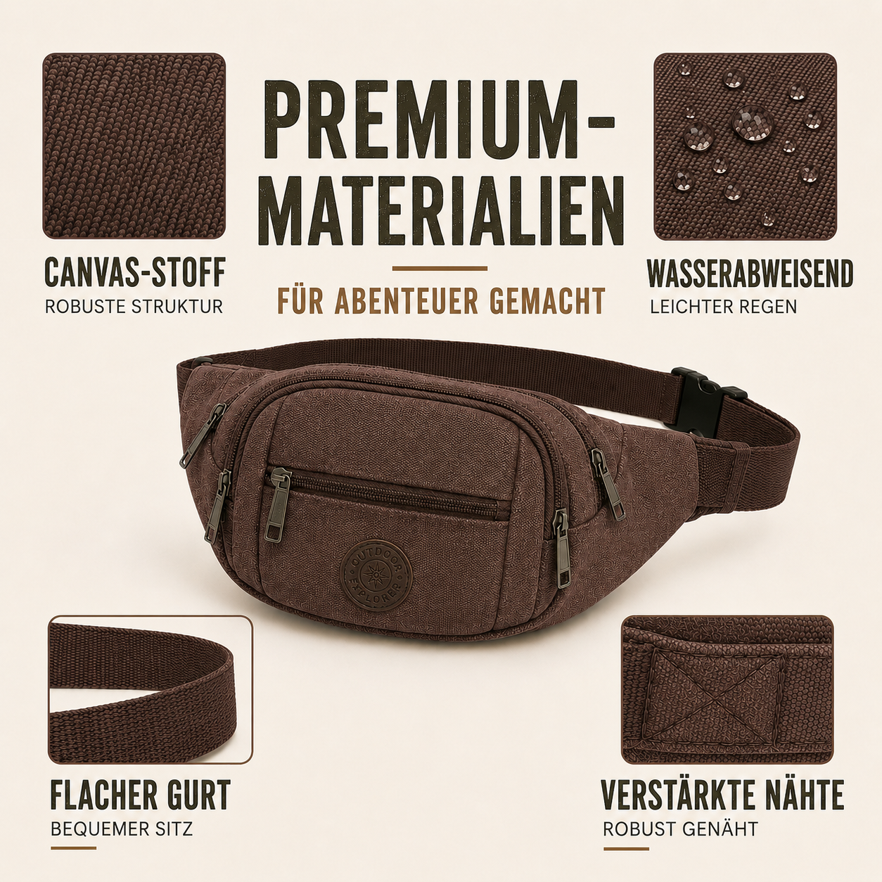 Nordspur | Trailridge Leichte Polyester-Gürteltasche