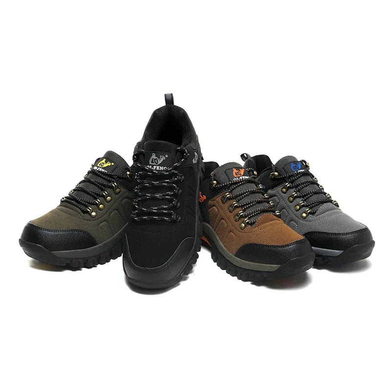 Wanderschuhe mit rutschfester Sohle und verstärkter Zehenkappe