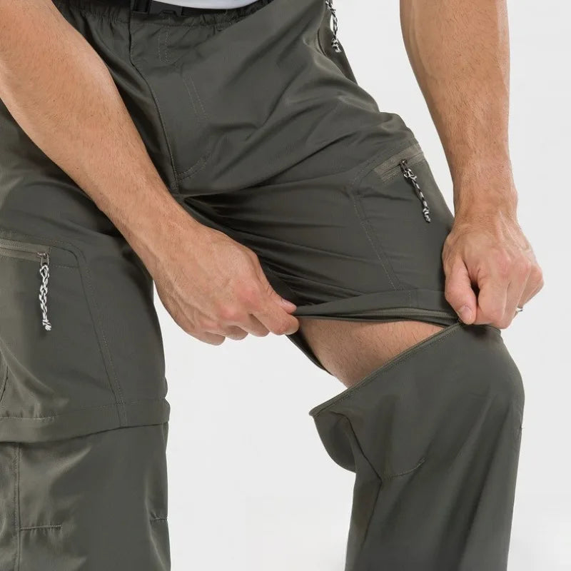 Taktische Zip-Off Wanderhose für Herren mit abnehmbaren Beinen