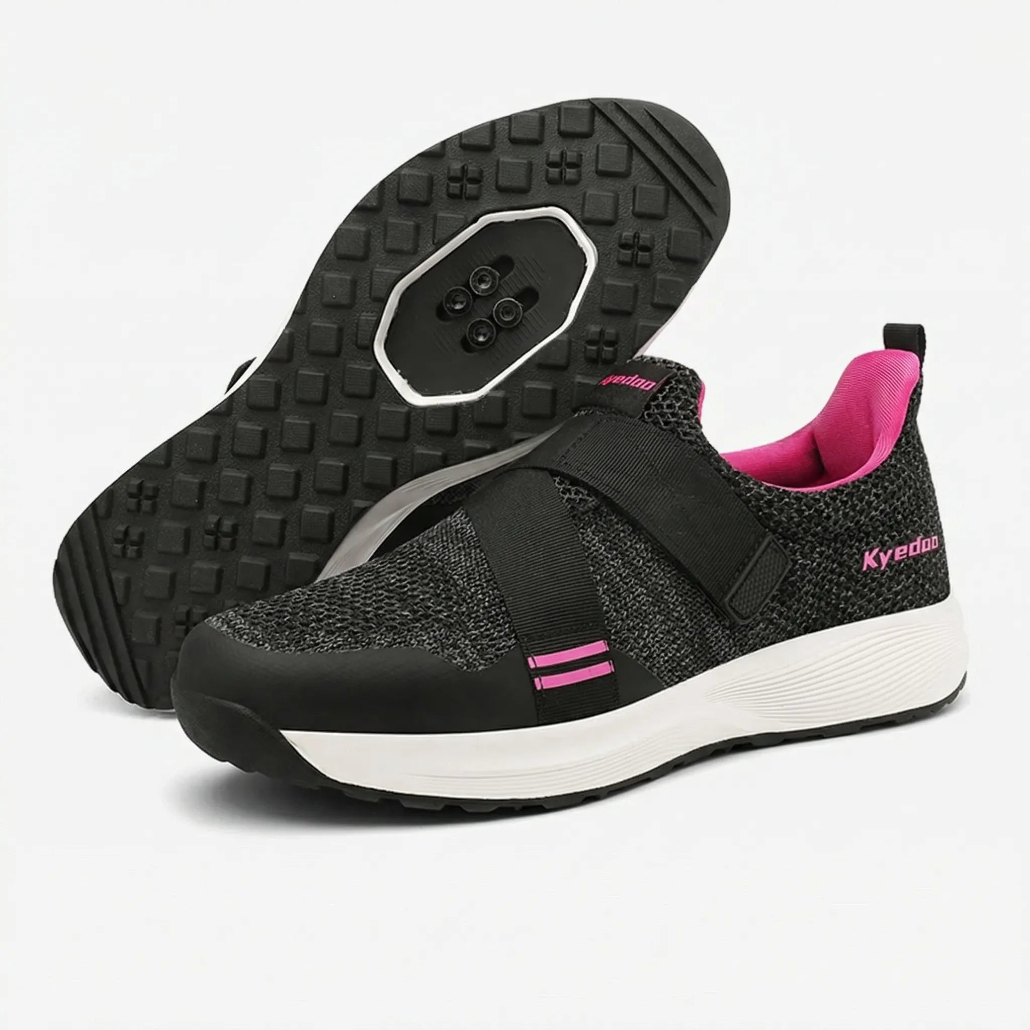 MTB-Radschuh mit Flachpedal-Gripdesign und atmungsaktivem Webobermaterial