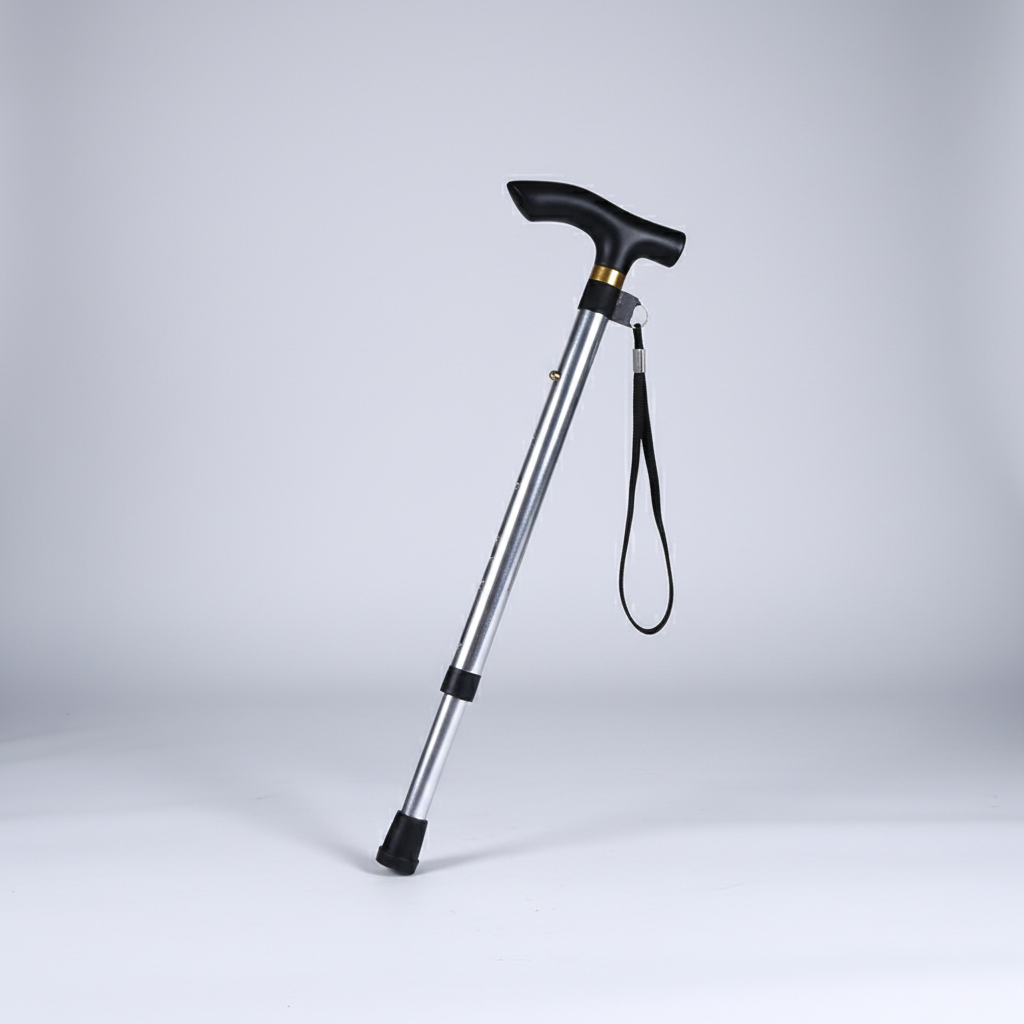 Faltbarer Trekkingstab mit Teleskopfunktion ergonomischer Griff