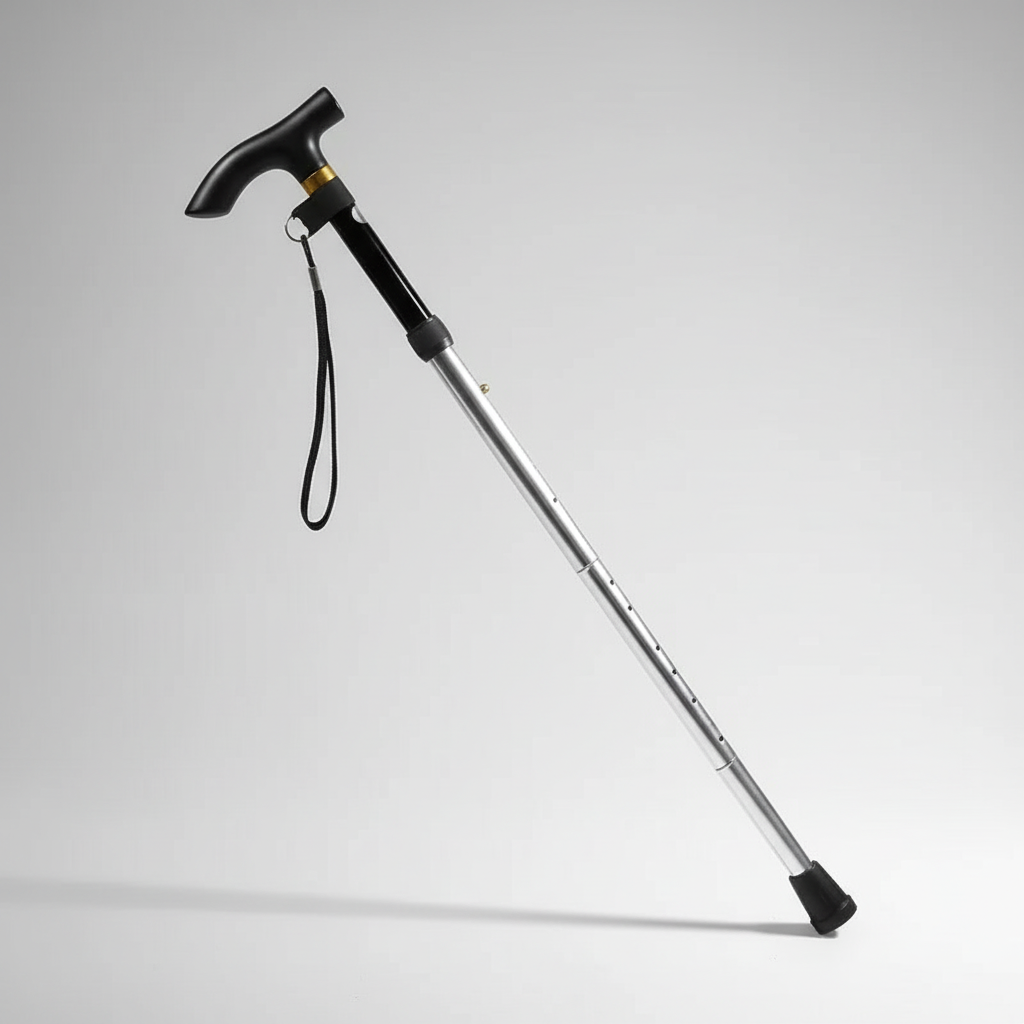 Faltbarer Trekkingstab mit Teleskopfunktion ergonomischer Griff