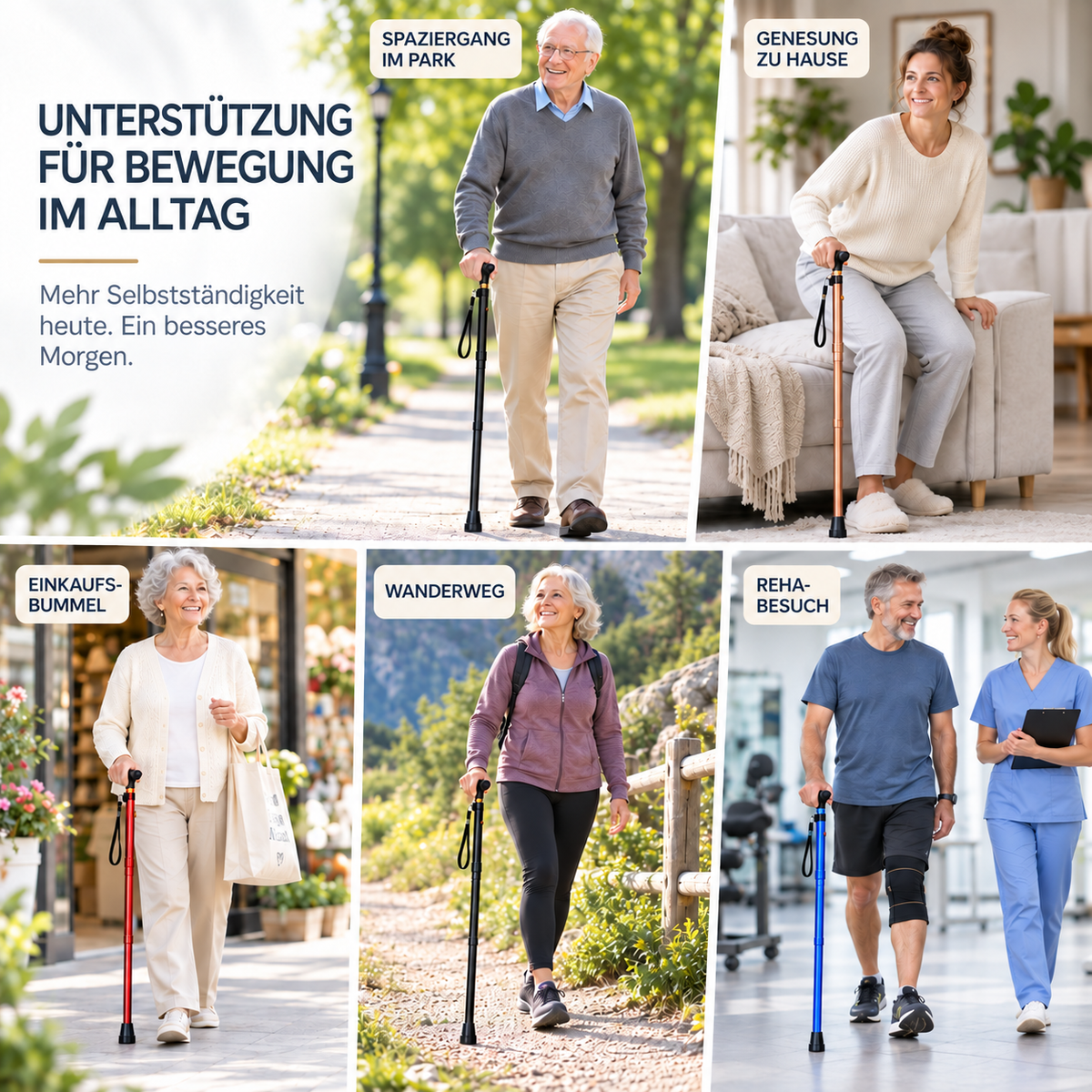 Nordspur | TrekFolda Zusammenklappbarer Teleskop-Trekkingstab