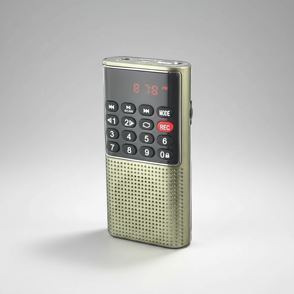 Tragbares Radiogerät mit MP3-Player und Aufnahmefunktion