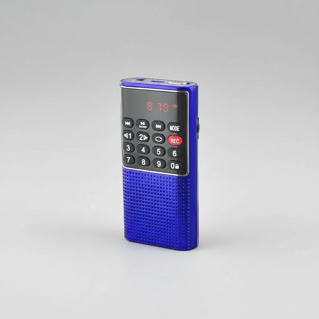 Tragbares Radiogerät mit MP3-Player und Aufnahmefunktion
