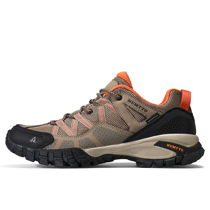 Herren-Wanderschuhe atmungsaktiv schnürbar rutschfest gepolsterte Sohle